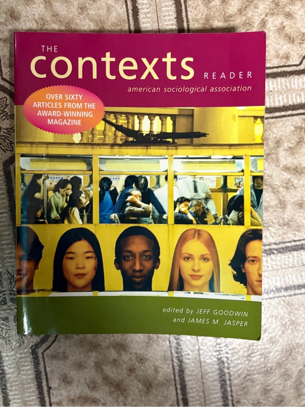 The Contexts Reader - Yellow & Magenta Cover Sociology Anthology